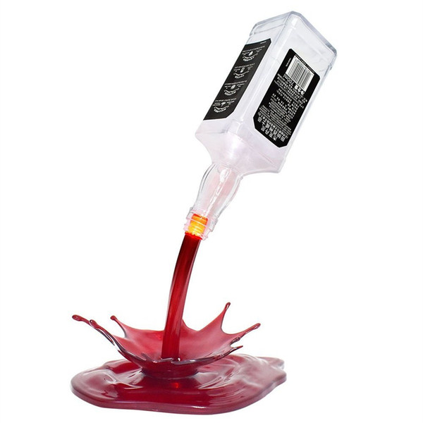 Pour Wine Bottle Lamp LED Pouring Wine Desk Table Light Rechargeable USB 3D Touch Pouring Night Light for Bar Cafes Restaurant Decoration