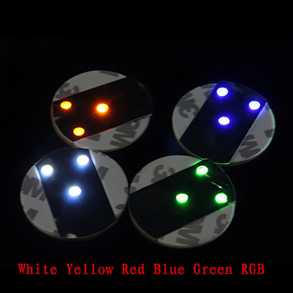 Light Up Led Flashing Bottle 3M Sticker Cup Mug Coaster Cup mat For Holiday Party Party Bar Clubs