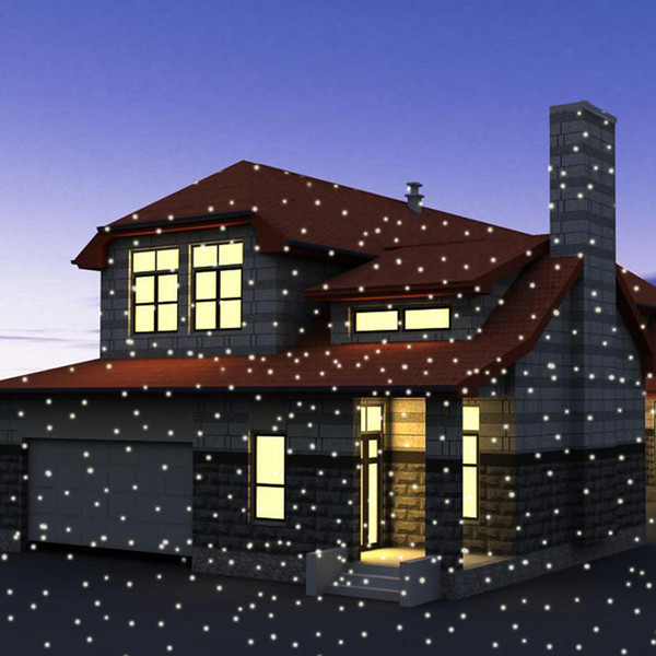 LED Snowfall Light Remote Control Christmas Snow Falling Projector Lights Holiday Light New Year Party Light YQ-003