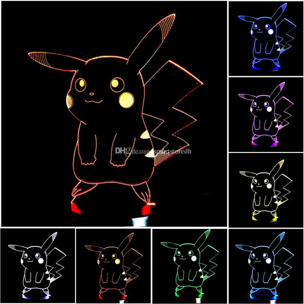 Tooth Desk 3D Acrylic illusion Night Light 7 Color Change LED Desk Table Light Lamp Novelty E00655 SPDH
