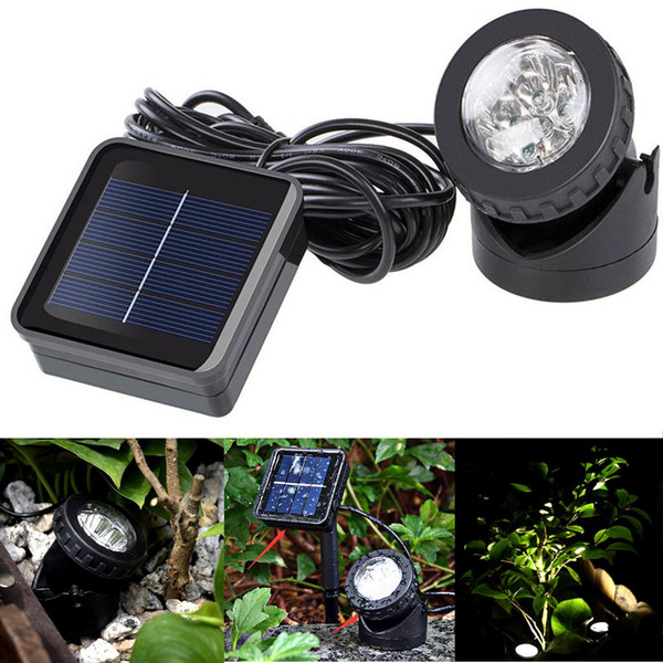 Solar Underwater Projection Lights 6 LED Spotlights Garden Outdoor Pond Lighting