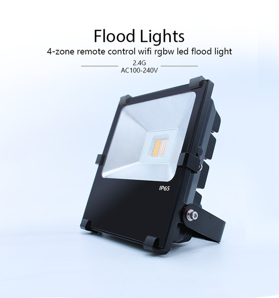 30W LED RGBW Floodlight Compatible with WIFI Flood light with 2.4G RF Remote Control IP65 Waterproof