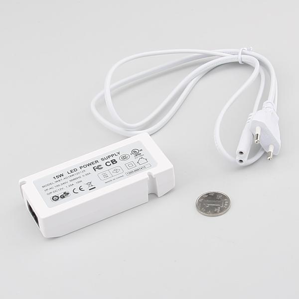 New 15W Power Driver Supply For LED Cabinet Light with 6P Junction Box Output DC12V