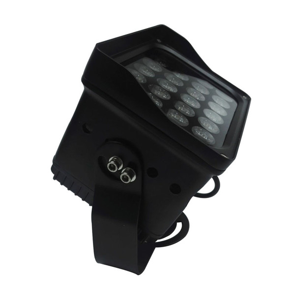 ip65 waterproof black adjustable 24w led spot flood light 2400lm warm white,white,r.g.b.y ac85-265v 12-24v free shipping