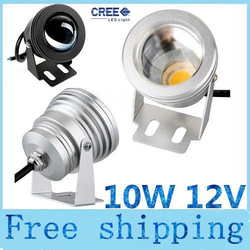 Waterproof IP68 12V 10W led floodlights warm cool white LED Underwater Lights Flood Pond for fountain lights