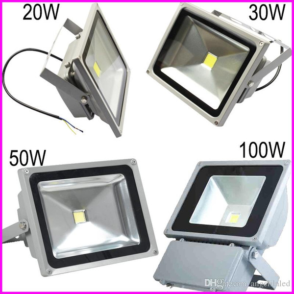 LED Landscape Floodlights AC85-265V 10W 20W 30W 50W 70W 100W Pure / Warm/Cold White Red Green Blue Waterproof IP65 Lamps Outdoor Flood Light