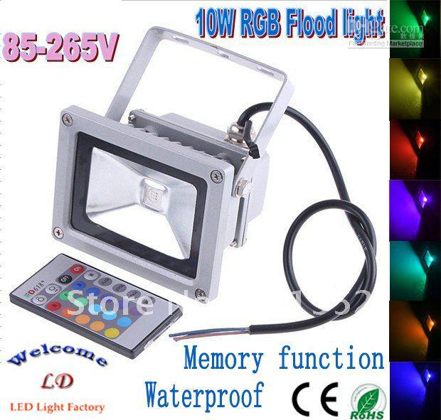 4X 10W / 20W / 30W / 50W RGB LED Flood Light LED Landscape Lighting outdoor IP65 85-265V Memory func