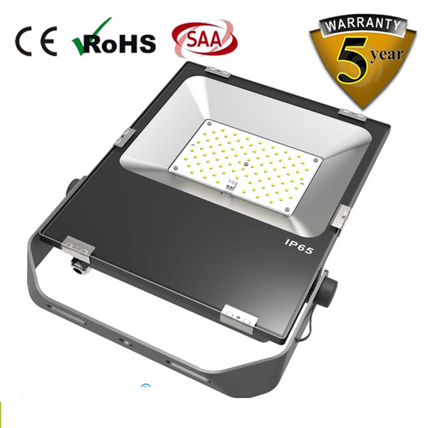 ultrathin LED flood light 80W Black AC85-265V waterproof IP65 Floodlight Spotlight Outdoor Lighting