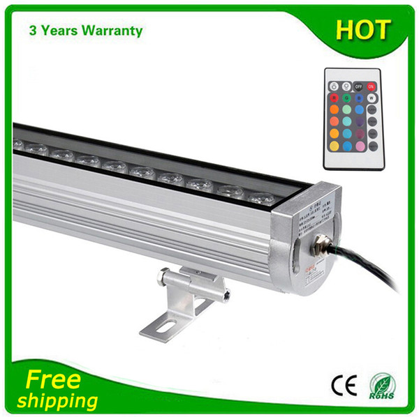 5PCS Warranty 3 Years Outdoor Color Change 18W 36W DMX512 RGB LED Wall Washer DMX Remote LED Floodlight Flood Lights Lamp