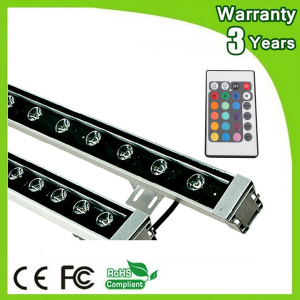 (6PCS/Lot) 3 Years Warranty Waterproof 36W Remote LED Wall Washer RGB 16 Colors Change Floodlight Flood Light