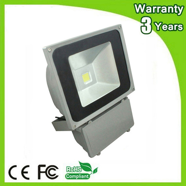 (10PCS/Lot) 80W LED Floodlight 12V LED Flood Light DC12V 24V AC85-265V 100-110LM/W Epistar Chip 3 Years Warranty Free Shipping