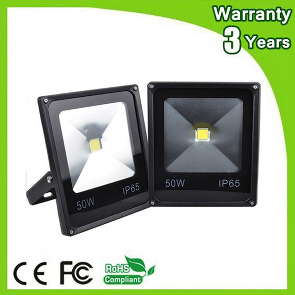 (10PCS/Lot) AC85-265V DC12V 24V LED Flood Light 12V LED Floodlight 10W 20W 30W 50W 100-110LM/W High Bright 3 Years Warranty