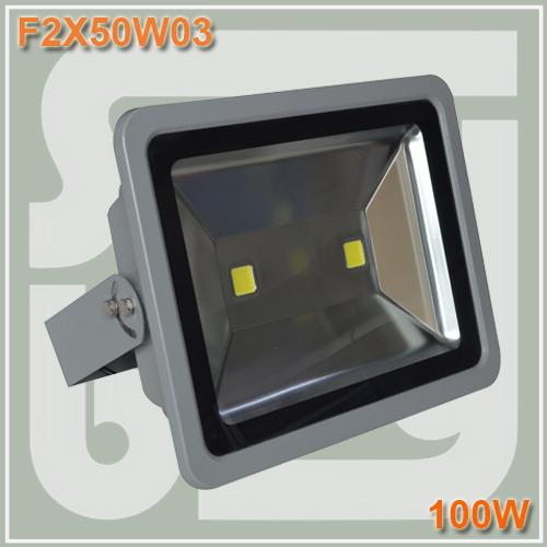 Free shipping Waterproof IP65 100W high power led floodlight outdoor wall lamps wash 2x50w led flood light street lights