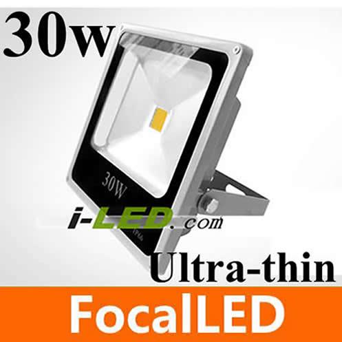 4pcs/lot Ultar-tihn 30W led flood light 3000lm led outdoor wall light 110v 220v waterproof IP66