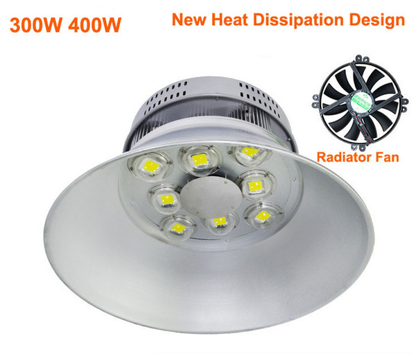 300W 400W led High bay light wall warehouse lamps high mast lamp garage lobby led lighting spotlights with Bridgelux chip Meanwell driver