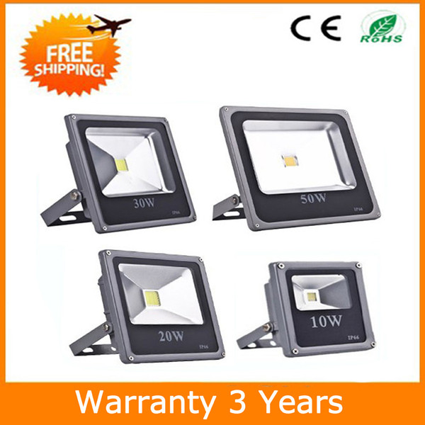 12V LED Floodlight 50W LED Flood Light Outdoor Lighting Waterproof IP65 DC12V 12PCS 100-110LM/W 3 Years Warranty High Bright