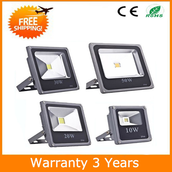 LED Floodlight 50W LED Flood Light Outdoor Lighting Waterproof IP65 12PCS 100-110LM/W Super Bright 3 Years Warranty Free Shipping