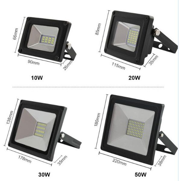 Easy installation Small volume 130lm/w IP65 waterproof 10W smd outdoor led flood light