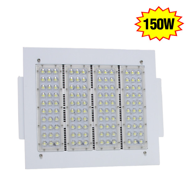 150W Petrol Gas Station LED Canopy Light Fixture Warehouse High Bay Retrofit Lights 6000K Daylight 277V