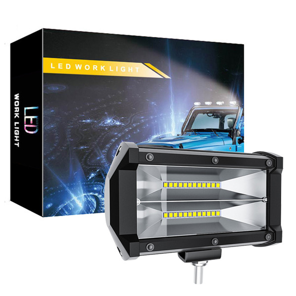 LED Work Light - 72W Flood LED Light Bar for Tractor Offroad 4WD Truck ATV UTV SUV Driving Lamp Daytime Running Light