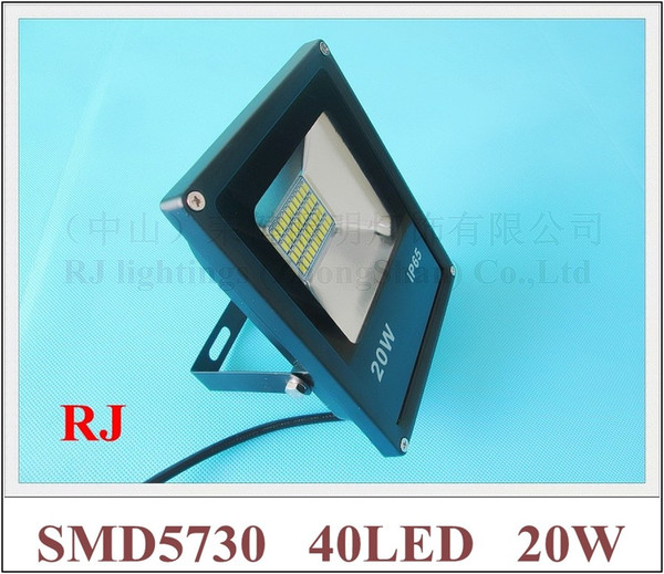 SMD 5730 LED flood light floodlight spot light lamp 20W 2000lm SMD5730 40LED (40*0.5W) AC85V-265V input IP65 18cm*14cm*5cm aluminum