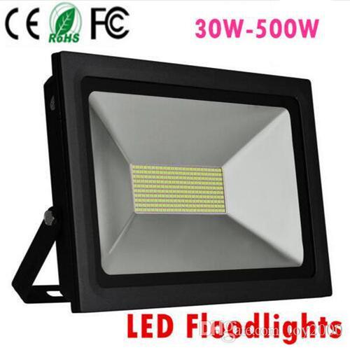 4PCS LED Reflector 110V 220V LED Flood Light 100W 150W 200W 300W 500W Led Floodlight Garden Spotlight Outdoor Wall Lamp Thin