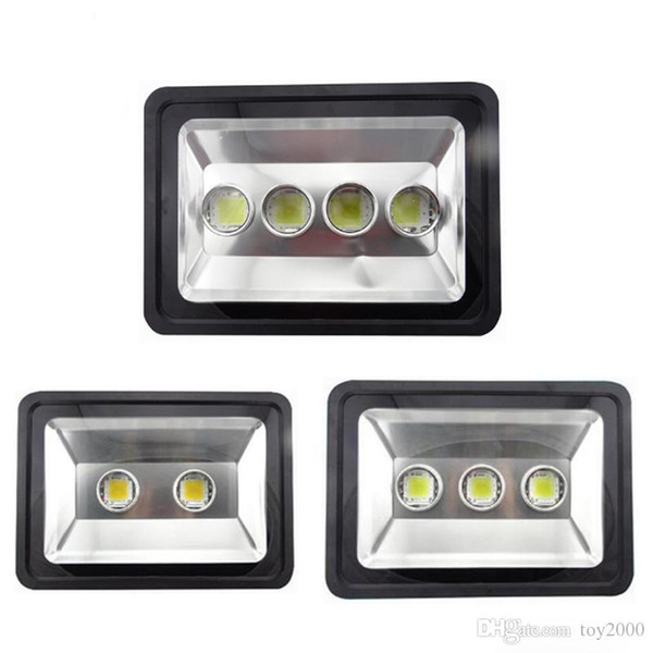 Led Floodlight 200W 300W 400W Outdoor LED Flood light lamp waterproof LED Tunnel Fishing boats light street lamps AC 85-265V DHL Shipping