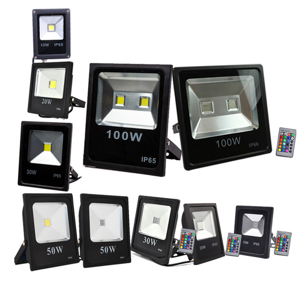 Flood LED Light 10W 20W 30W 50W 100W led landscape lighting IP65 LED outdoor Flood Light RGB Flood Light AC 85-265V