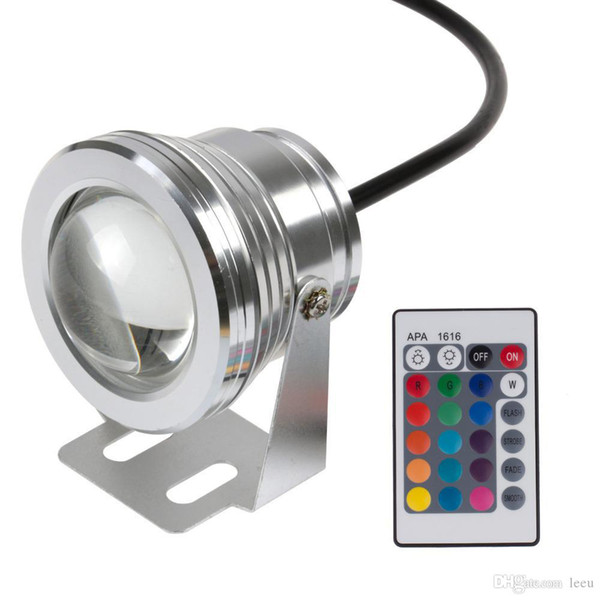 Led Underwater Light RGB 10W 12V Led Underwater Light 16 Colors 1000LM Waterproof IP68 Fountain Pool Lamp Lighting