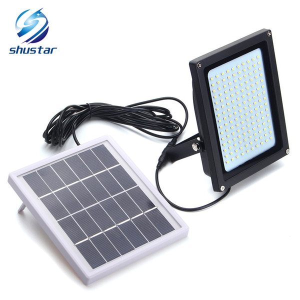 150 LED Floodlight Solar Light 3528 SMD Solar Powered LED Flood Light Sensor Outdoor Garden Security Wall 8W