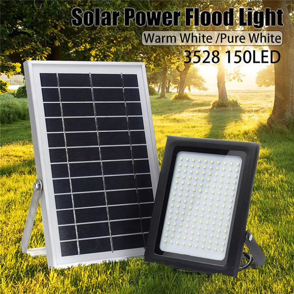 Led Floodlight 150 Leds 3528 Solar Powered Flood Light Sensor Outdoor Garden Path Street Spotlight Security Lamp Waterproof