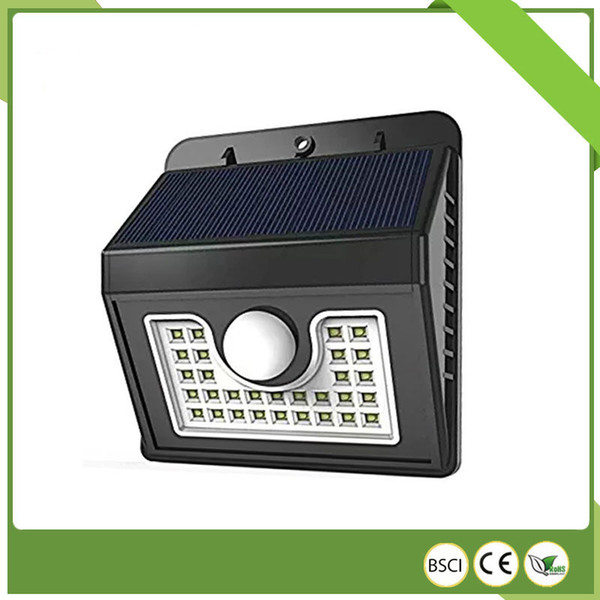 Explosion manufacturers sell solar courtyard wall lamp garden lamp 30LED human body induction wall lamp