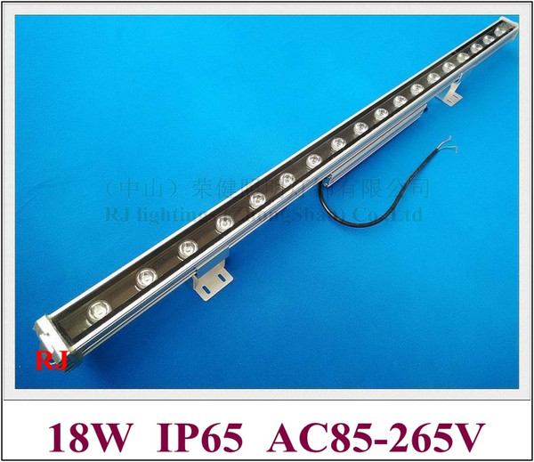 new design Luxurious external driver 18W LED wall washer light lamp staining light bar light floodlight AC85-265V aluminum