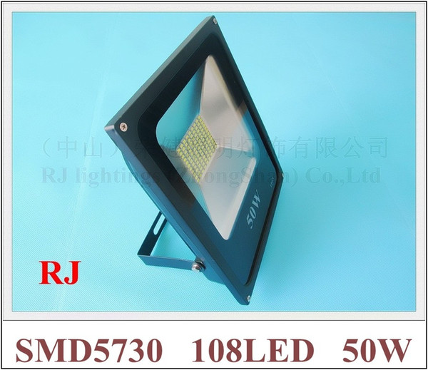 NEW design SMD 5730 LED flood light floodlight 50W SMD5730 108LED (108*0.5W) AC85V-265V waterproof IP65 CE 2 year warranty free shipping