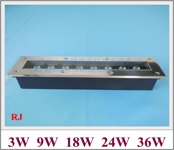 bar shape Rectangle LED under ground light buried lamp outdoor LED underground light 3W 9W 18W 24W 36W AC12V IP65