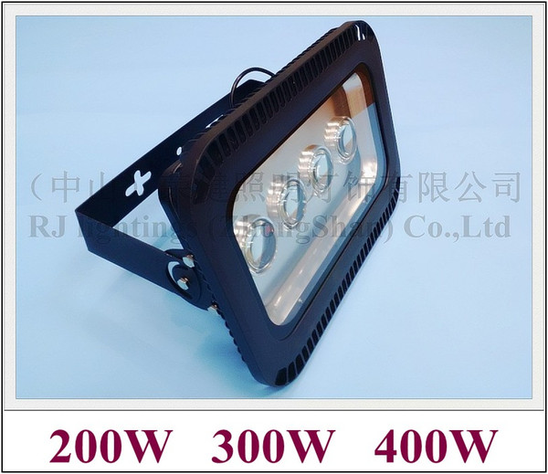 with lens outdoor waterproof LED flood light floodlight tunnel light AC85-265V IP65 200W (4X50W) / 300W (6X50W) / 400W (8X50W)