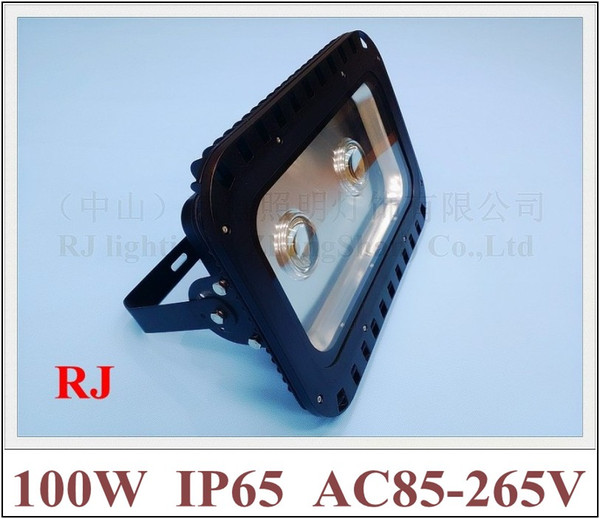 with lens 90 degree of emitting angle LED flood light 100W (2 X 50W) floodlight spot light tunnel light AC85-265V 8000lm IP65