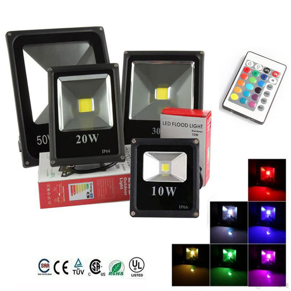 RGB / Warm / Cold White LED Floodlight cob 10W 20W 30W 50W LED Flood Light Outdoor LED Flood Lighting