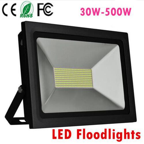 4PCS LED Reflector 110V 220V LED Flood Light 100W 150W 200W 300W 500W Led Floodlight Garden Spotlight Outdoor Wall Lamp Thin