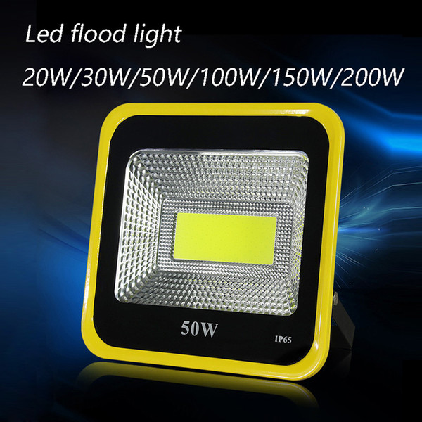 LED Flood Light Waterproof IP65 outdoor light 20W 30W 50W 100W 150W 200W 85-265V LED Floodlight Spotlight Fit For Outdoor Wall Lamp