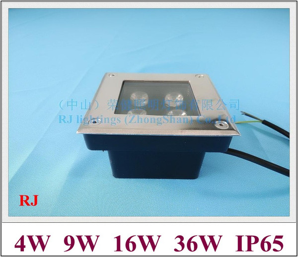 square shape LED under ground light LED buried lamp landscape outdoor underground light 4W 9W 16W 36W AC12V IP65