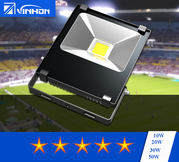 10W 20W 30W 50w Led Slim Waterproof Flood light White/Black Shell LED chip Outdoor wall Floodlights