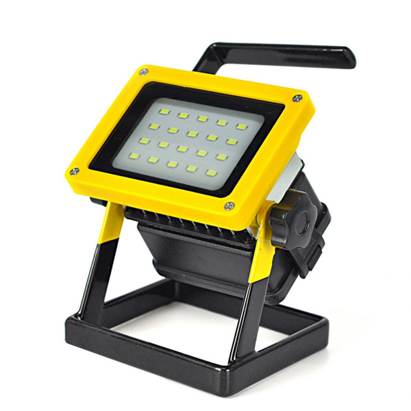 outdoor Led Flood Lights Rechargeable 10W Led Floodlight Lithium 18650 Battery 20leds flood Lamp Portable Light Ip65 100-240v free shipping