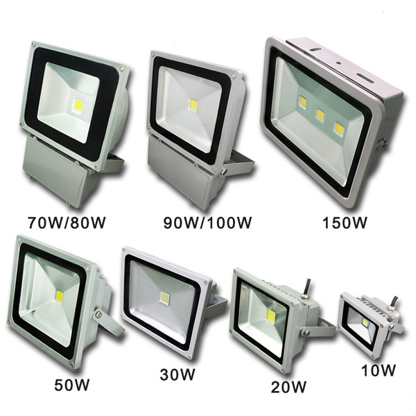 LED Reflet flood light 10W 20W 30W 50W 70W 80W 90W 100W 150W AC85-265V waterproof IP65 Floodlight Spotlight Outdoor Lighting