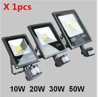 NEW 10W 20W 30W 50W PIR LED Floodlight Motion detective Sensor Outdoor Landscape LED Flood light lamp waterproof IP65 85-265V Garden light