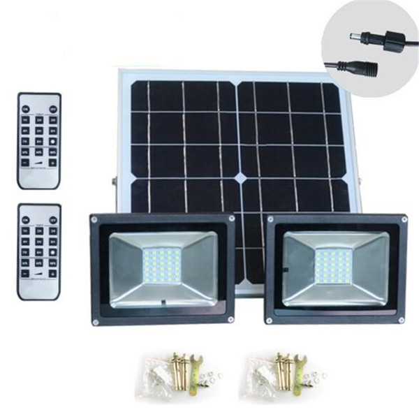 Newest Dual Lamp 5W 10W 15W Solar Power LED Street Light Outdoor Garden Remote Control Wall Lamp Floodlight Street Light