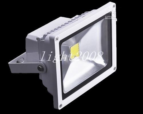 White Shell 20W Cool White Led Flood Light 2000 LM High Bright Led Outdoor Projecting Lamp 85-265V