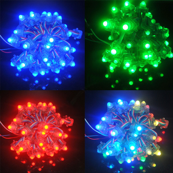 LED Lighting Modules wholesale 50pcs/lot F8 rgb 12mm full color IP68 waterproof WS2811 led pixel light