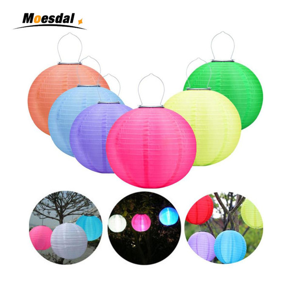 Outdoor Lantern LED Solar Chinese Paper Lantern Hanging Night Lights Portable Waterproof Bulbs Decor Lamp For Garden Porch Party Holiday