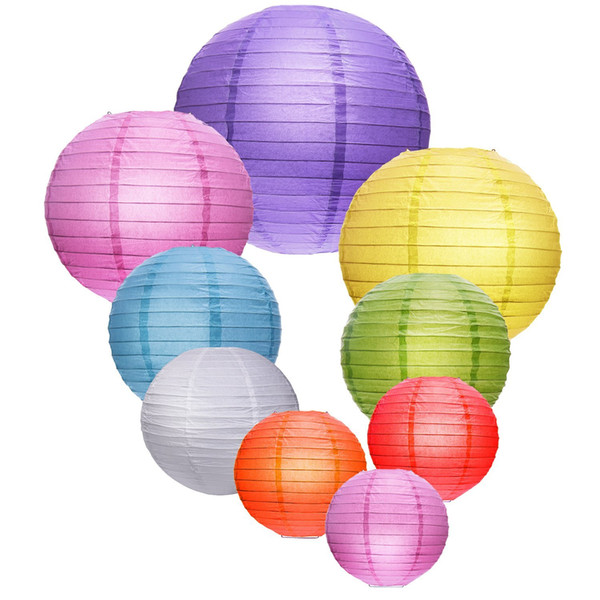 12''(30cm) Mutil Colors Chinese Paper Lantern Event Party Bars Festival Decoration 20 colors wedding lantern